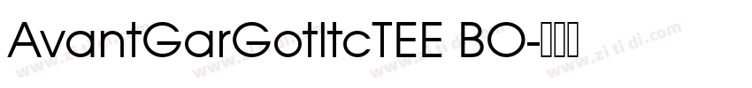 AvantGarGotltcTEE BO字体转换